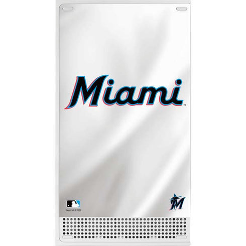 MLB Miami Marlins Home Jersey Xbox Series S Console Skin
